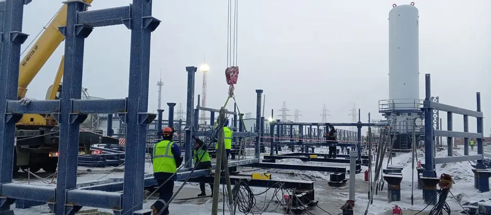 Бованенковское нефтегазоконденсатное месторождение. Комплекс подготовки и переработки газа (КППГ)3