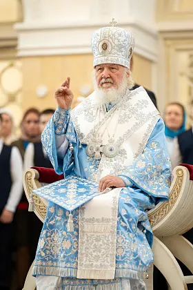 Святейший Патриарх Кирилл 21 сентября 2024 года освятил Кафедральный Собор в честь Преображения Господня в Салехарде3
